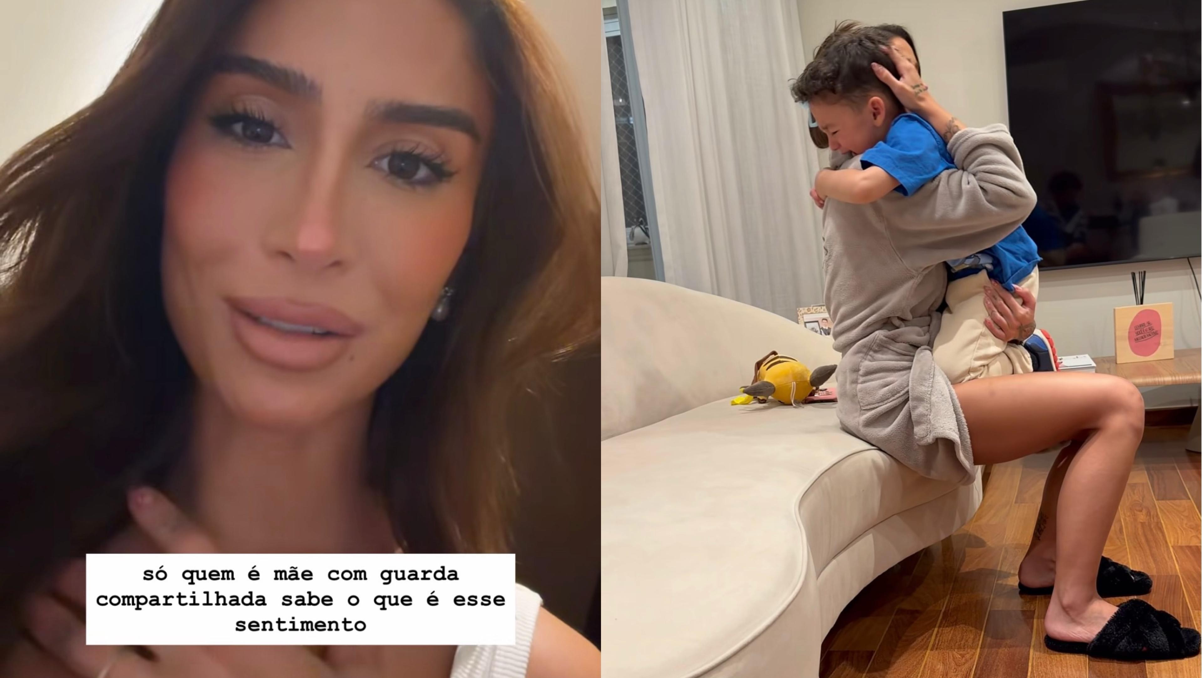 Bianca Andrade fala sobre despedida do filho após dois meses juntos