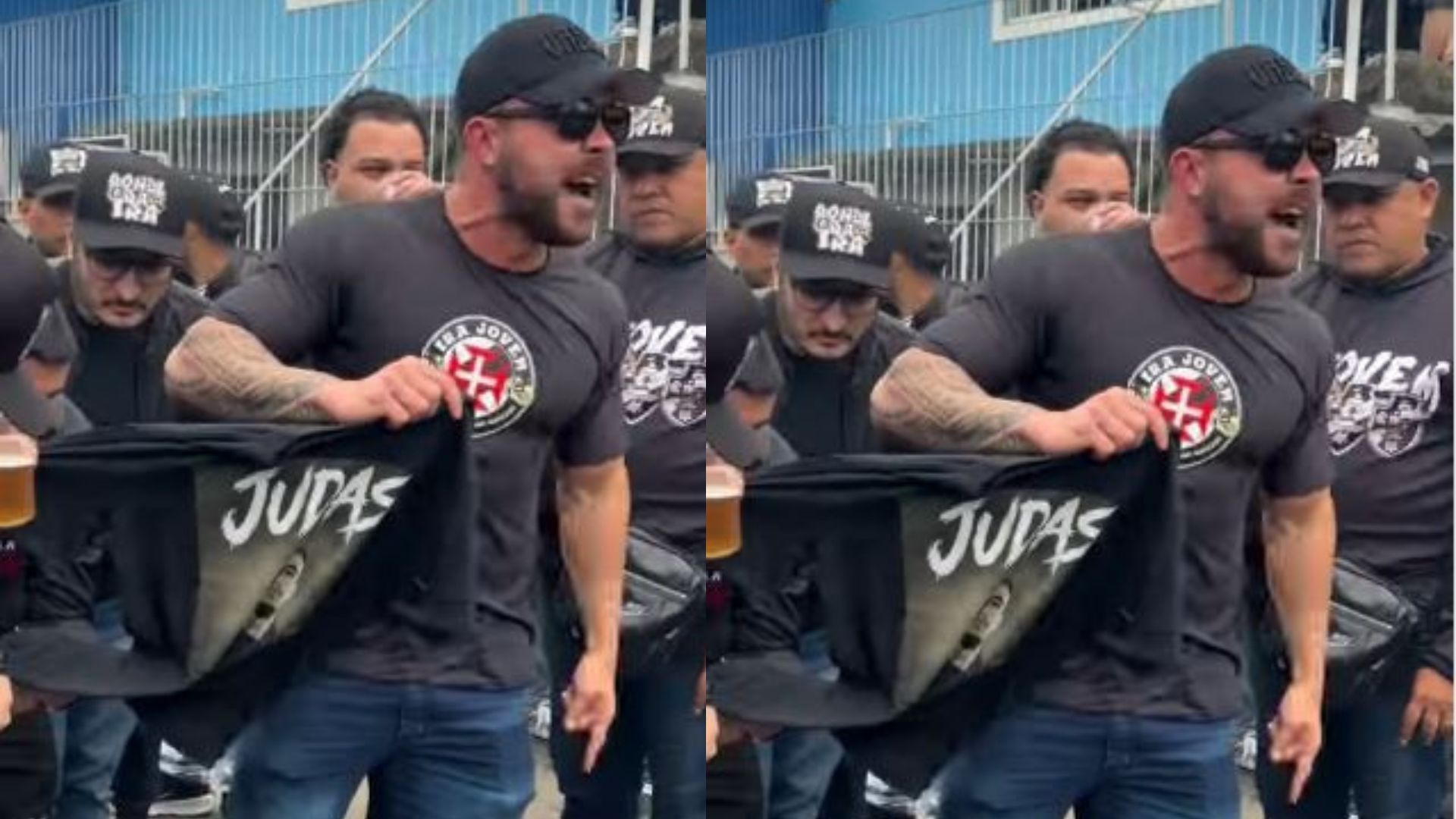 Torcedores do Vasco protestam contra Coutinho após sua contratação pelo Santos