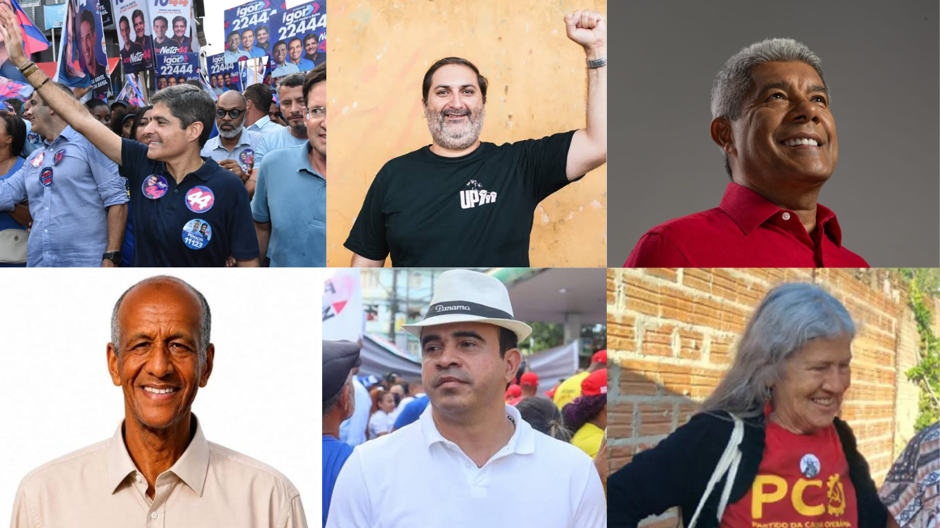 Agenda dos candidatos ao governo da Bahia para esta quarta-feira (19)