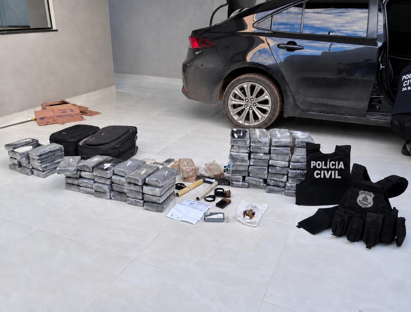Polícia apreende R$ 2,1 milhões em drogas na Bahia