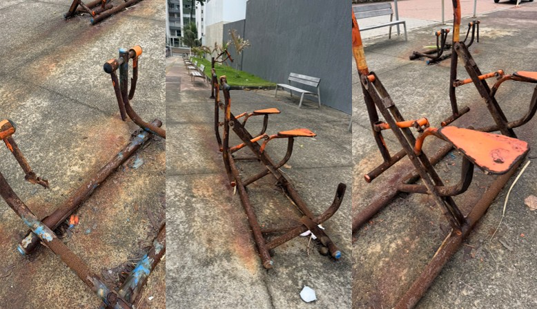 Equipamentos de ginástica em Ondina estão deteriorados