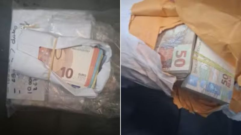 Irmã de delegada denuncia à polícia quantia em dinheiro encontrada em puff