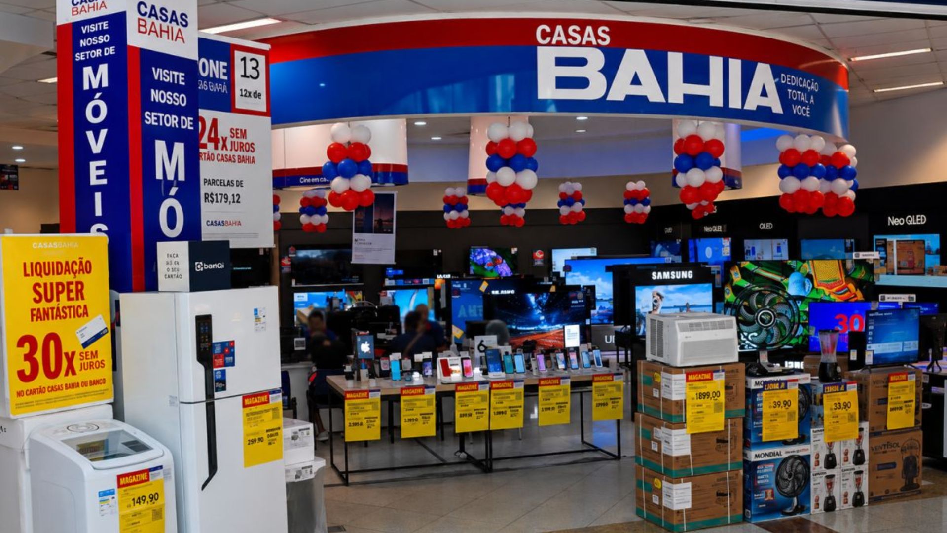 Casas Bahia realiza leilão com TVs a partir de R$ 160 e geladeiras a R$ 600