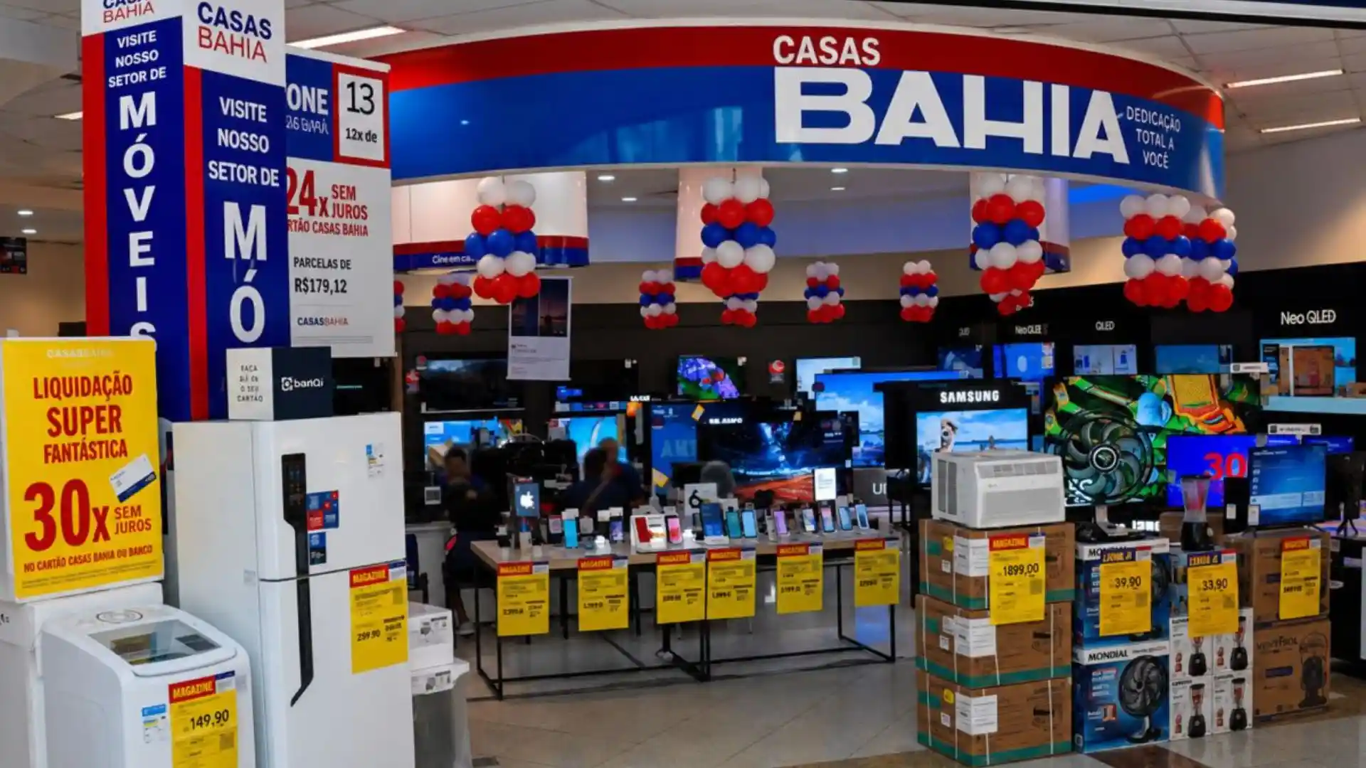 Casas Bahia realiza leilão com TVs a partir de R$ 160 e geladeiras a R$ 600