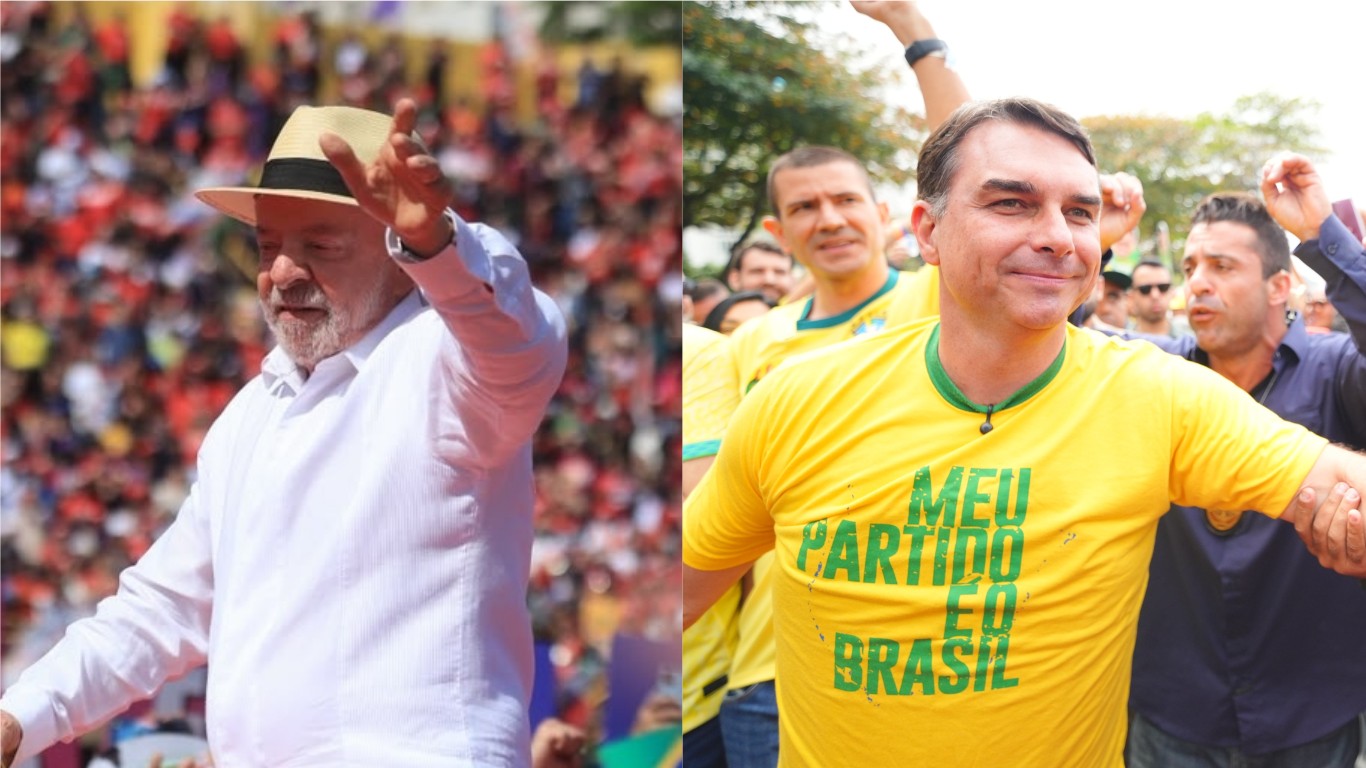 Pesquisa testa disputa entre Lula e Flávio Bolsonaro no Rio de Janeiro