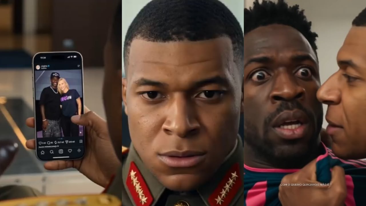 Novela de IA sobre Mbappé envolve Vini Jr. e Virginia