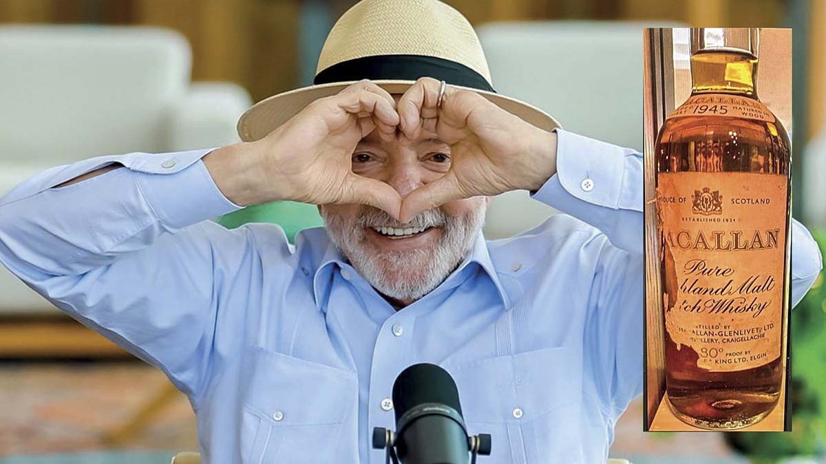 Daniel Vorcaro presenteou Lula com uísque de R$ 500 mil