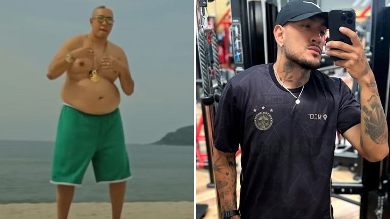 MC Binn celebra perda de 50 kg: "Chegamos aos 2 dígitos"