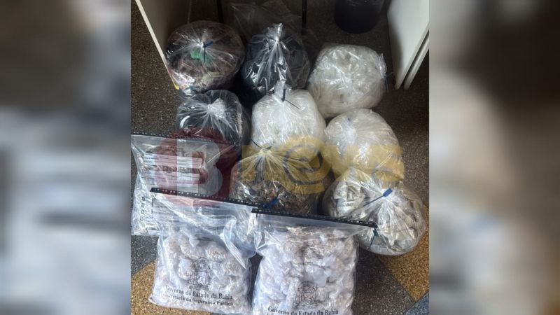 Polícia apreende grande quantidade de drogas em Pituaçu após fuga de suspeitos