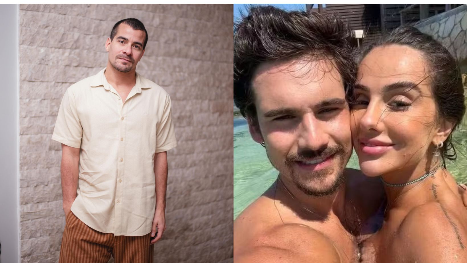 Thiago Martins confirma relacionamento com Luiza Caldi em show no Rio