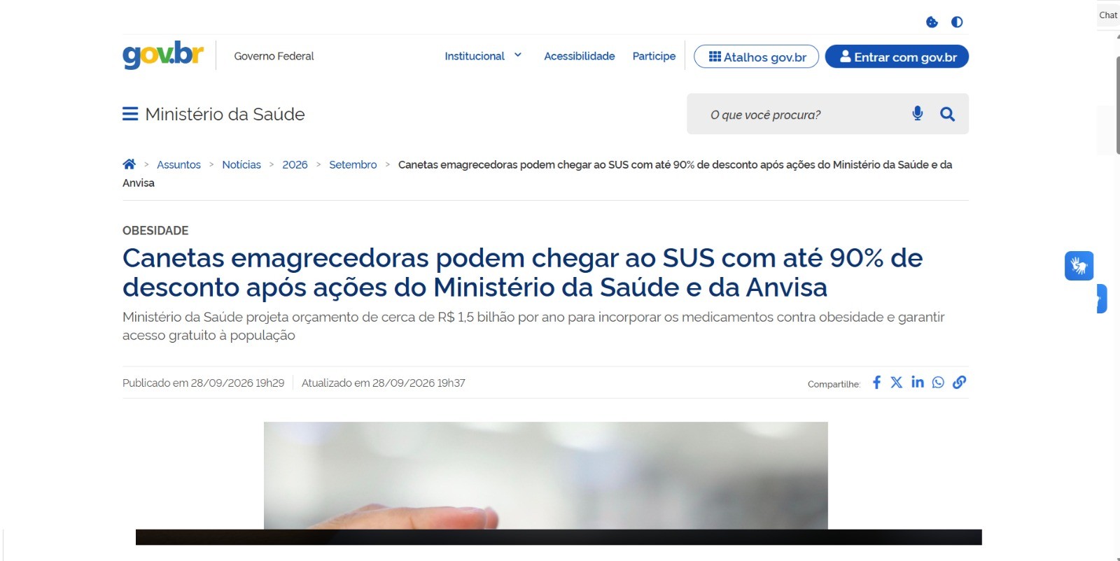 Governo promove campanha para medicamento com descontos no SUS