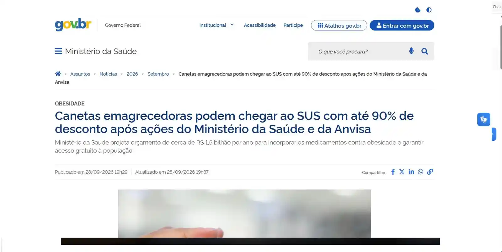 Governo promove campanha para medicamento com descontos no SUS