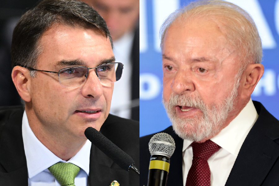 Pesquisas eleitorais mostram equilíbrio entre Lula e Flávio Bolsonaro