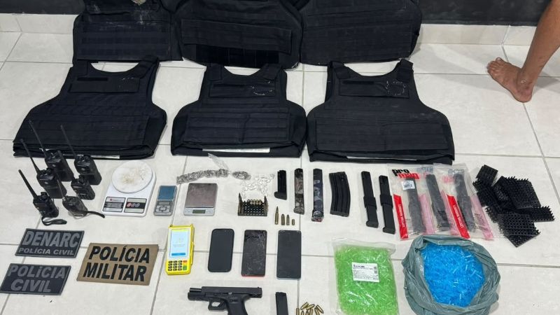 Suspeito é morto e três são detidos com armamento na Bahia