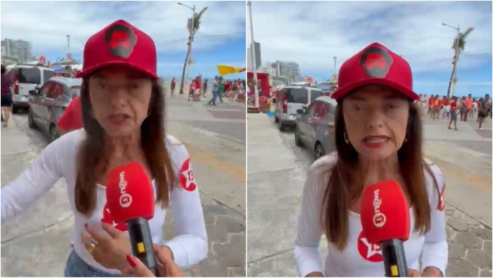 Alice Portugal critica influência de Trump na economia em ato pró-Lula
