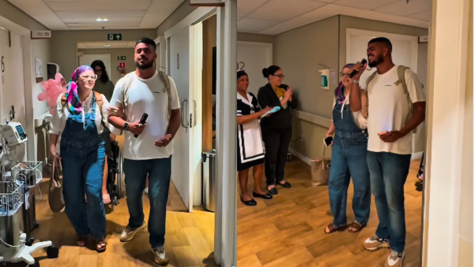 Ex-vocalista da Mambolada celebra fim da quimioterapia da esposa em vídeo emocionante