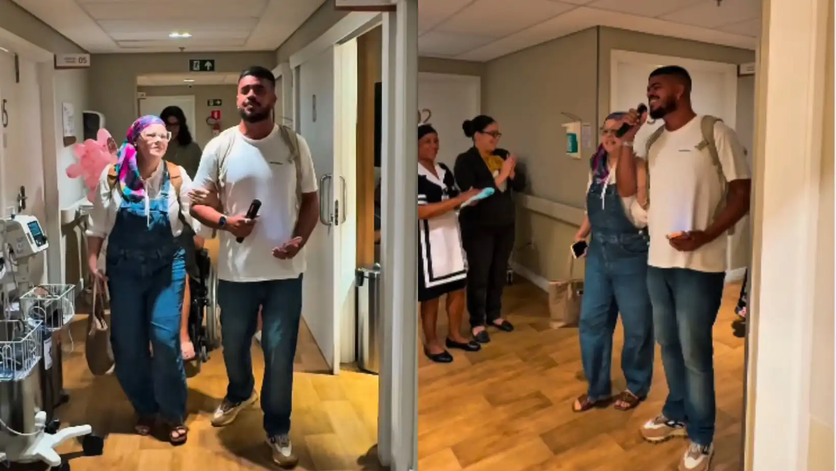 Imagem de Ex-vocalista da Mambolada celebra fim da quimioterapia da esposa em vídeo emocionante