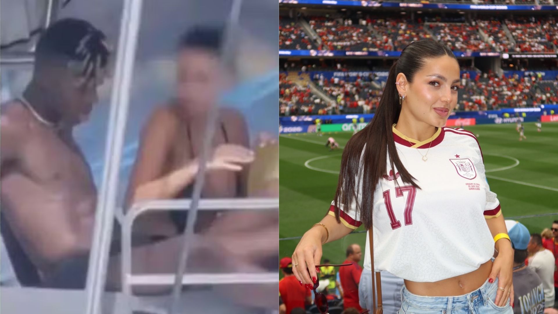 Namorada de Nico Williams se afasta após jogador ser visto com mulheres