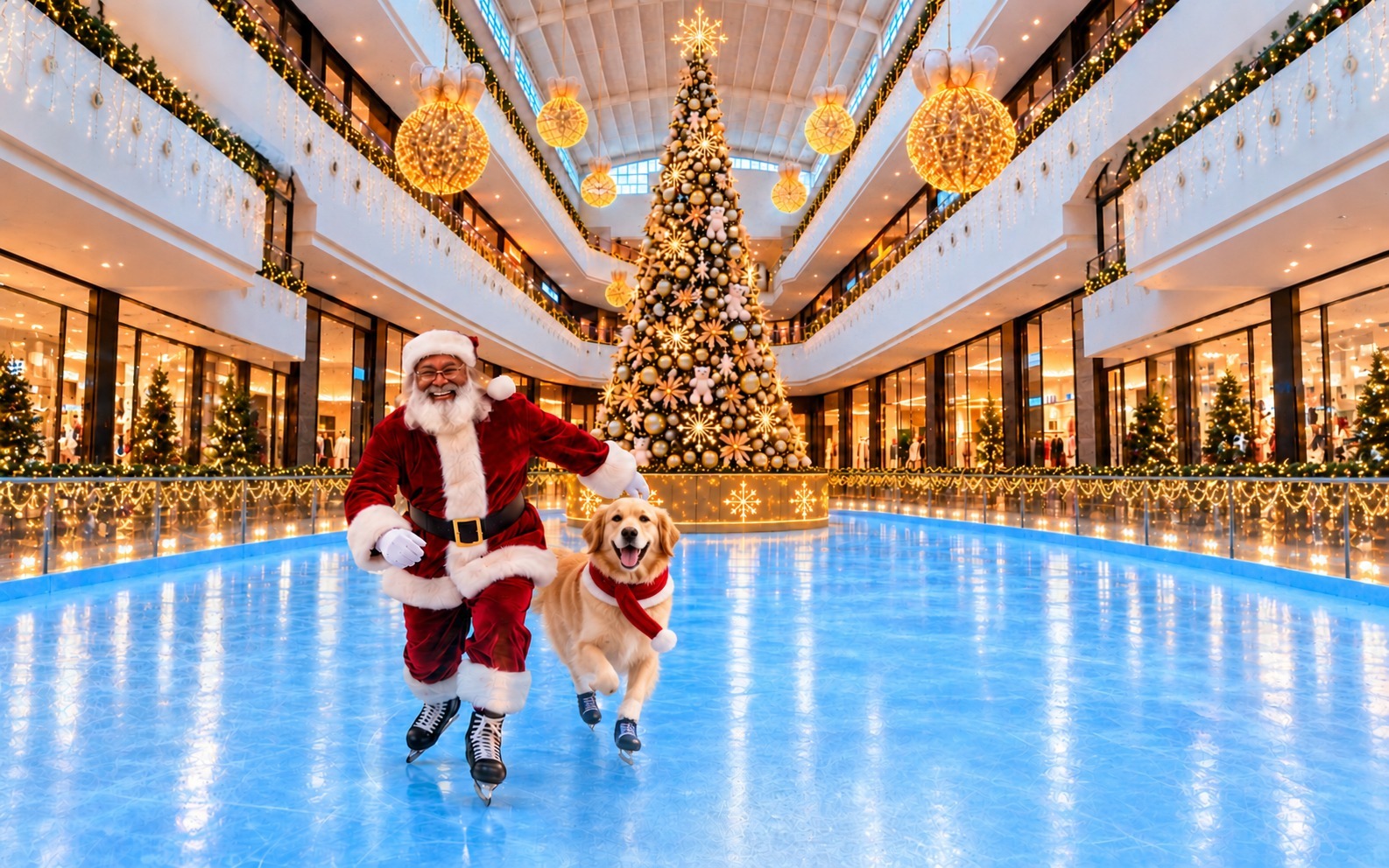 Parque Shopping Bahia inaugura Parque Encantado com patinação no gelo e orquestra