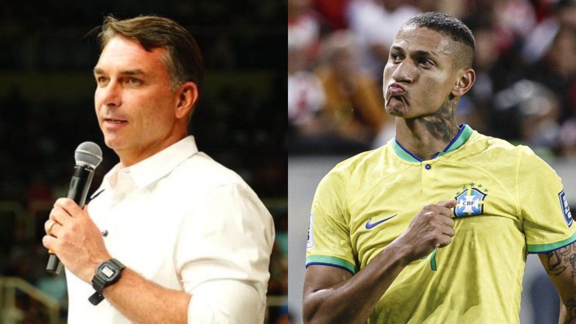 Richarlison critica Flávio Bolsonaro sobre mansão de R$ 10 milhões