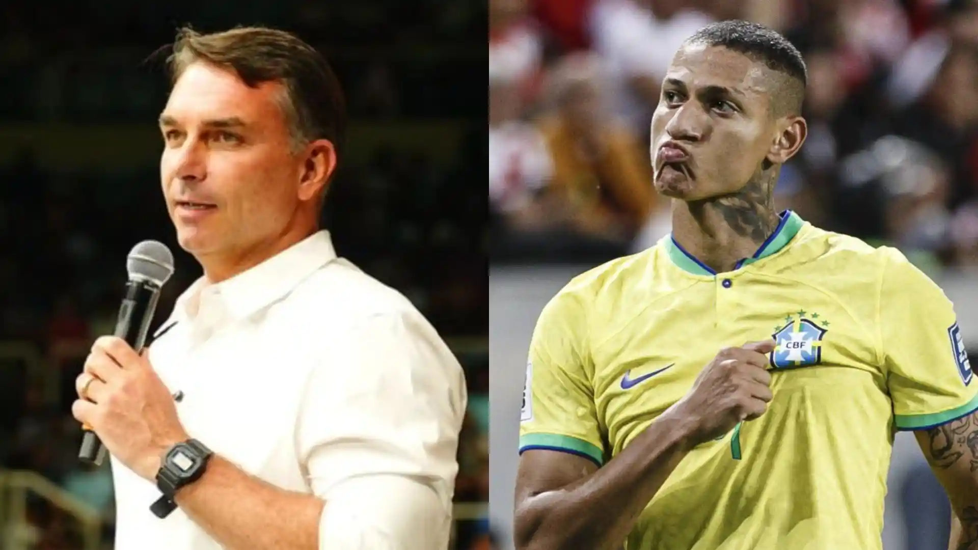 Richarlison critica Flávio Bolsonaro sobre mansão de R$ 10 milhões